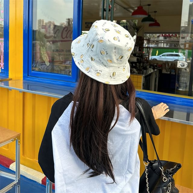 Bucket Hat Durian Print