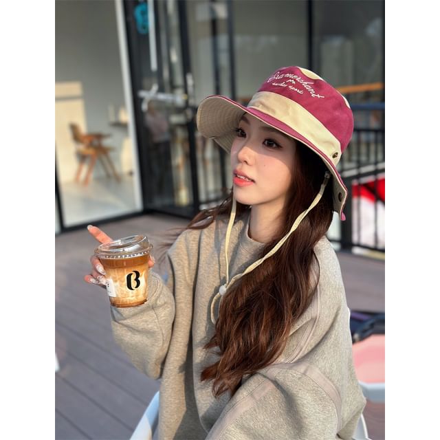 Embroidered Hat Letter Boonie