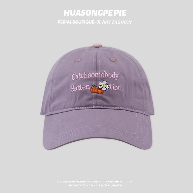 Cap Lettering Baseball Embroidered