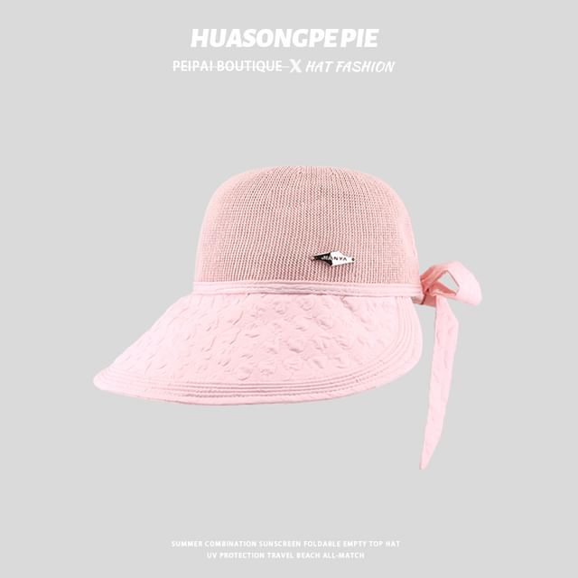 Textured Woven Panel Hat Sun