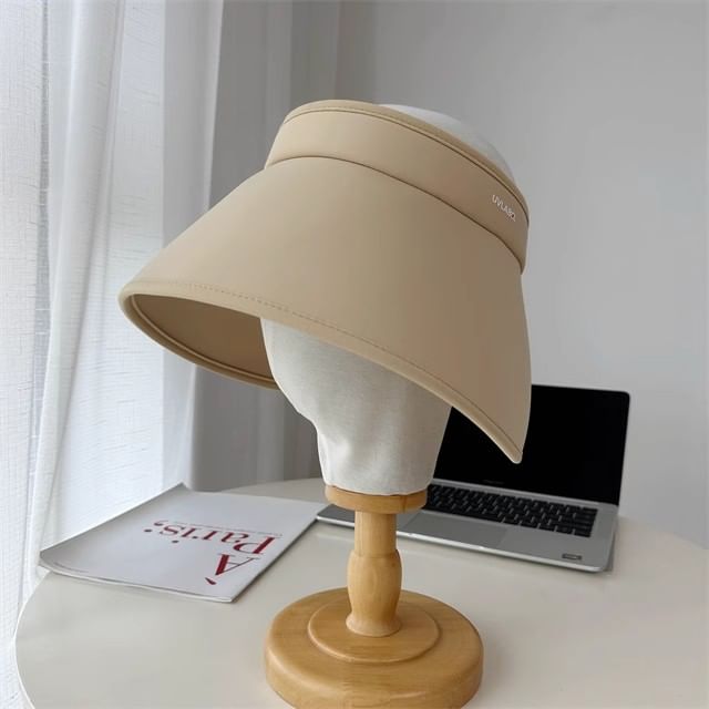 Lettering Sun Brim Wide Hat