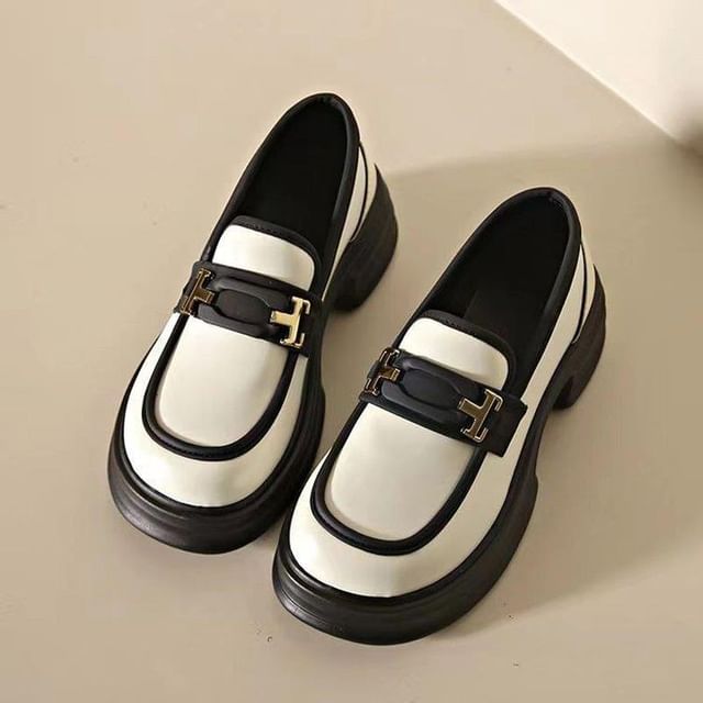 Two Platform Loafers Tone