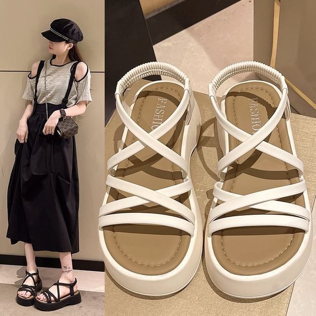 Sandals Plain Platform