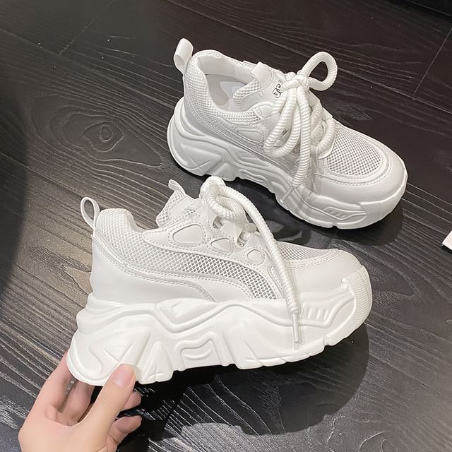 Up Sneakers Platform Lace