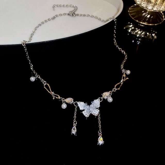 Layered Necklace Butterfly