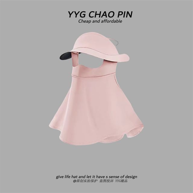 Cover with Plain Flap Sun Neck Protection Face