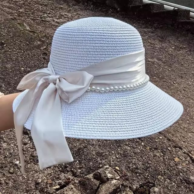 Straw Bow Hat