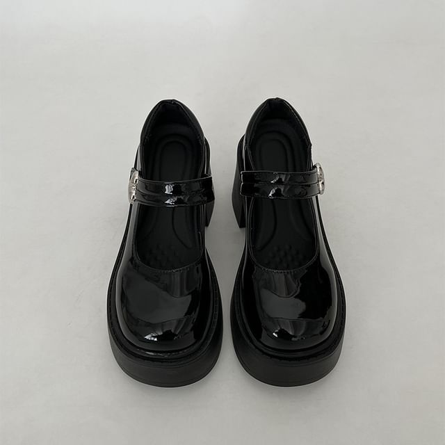 Pumps Mary Heel Jane Platform Block