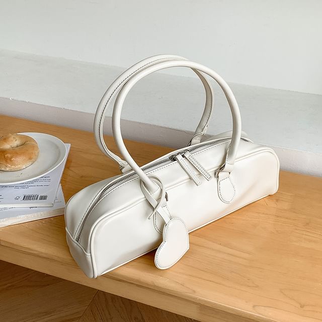 Bag Shoulder Faux Plain Leather