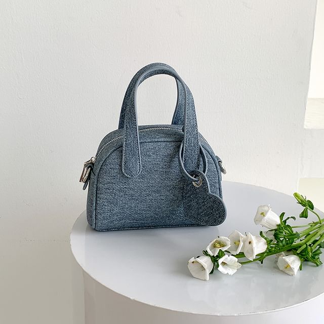+ Charm Bowler Bag Denim Set:
