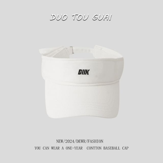 Visor Embroidered Letter Sun