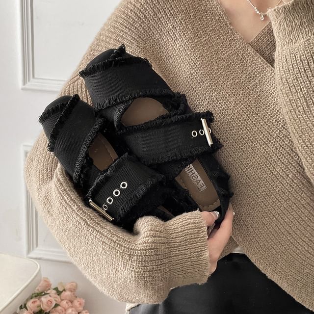 Flats Buckled Ballet Plain