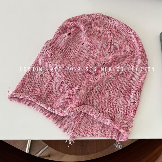 Frayed Distressed Beanie