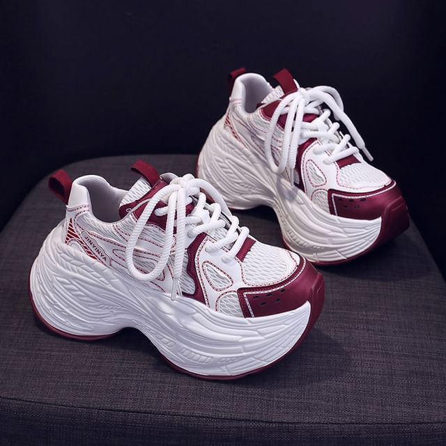 Sneakers Panel Platform Mesh