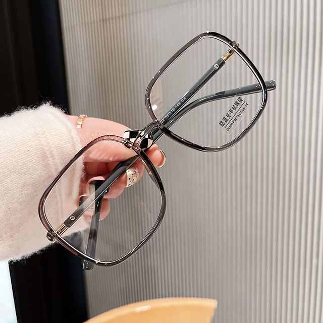 Square Blocking Light Blue Eyeglasses