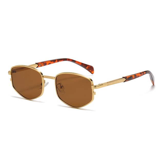 Frame Sunglasses Metal Geometric