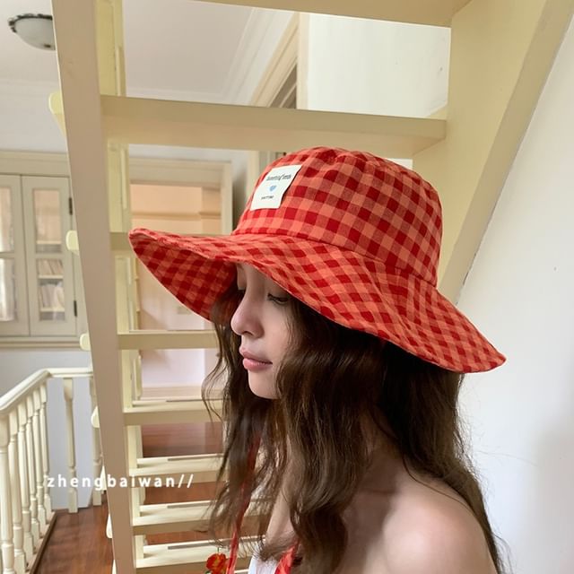 Hat Gingham Boonie