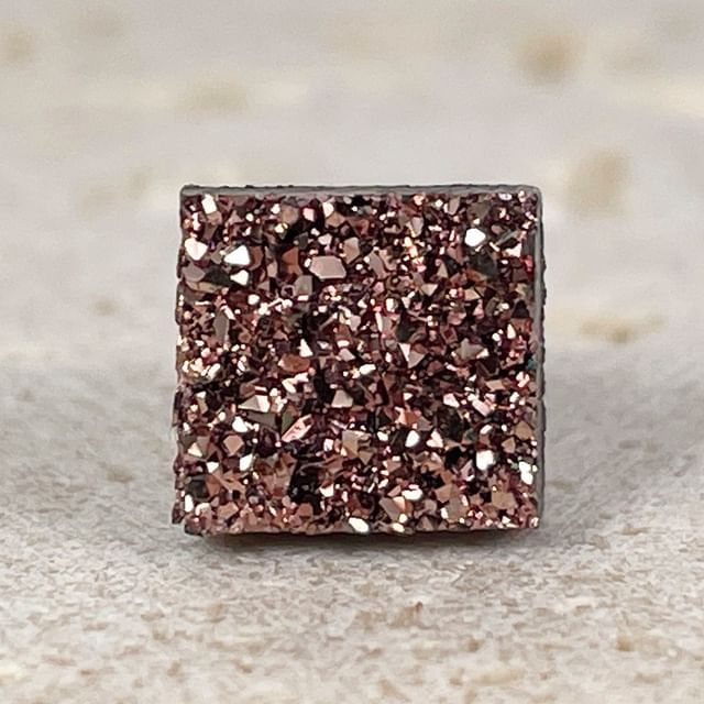 Square Faux Crystal Magnetic Earring