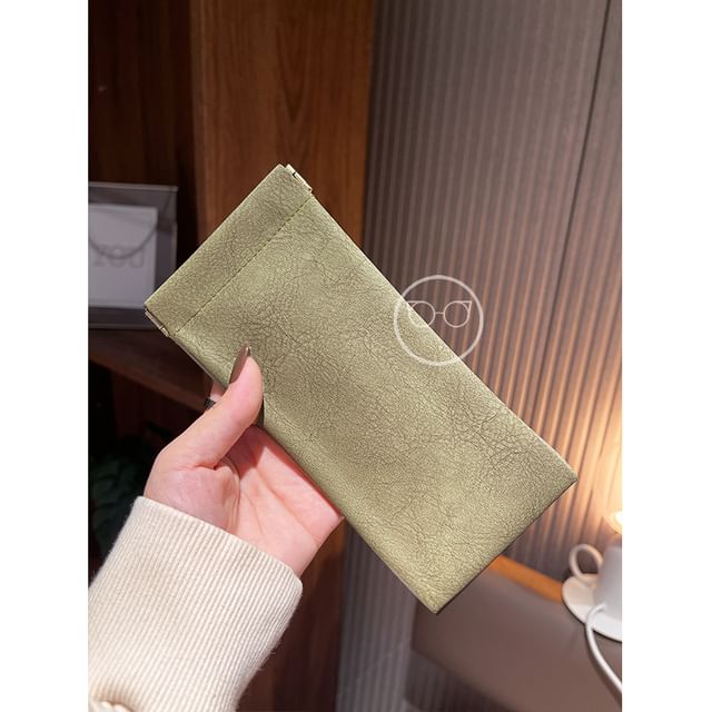 Faux Leather Glasses Case