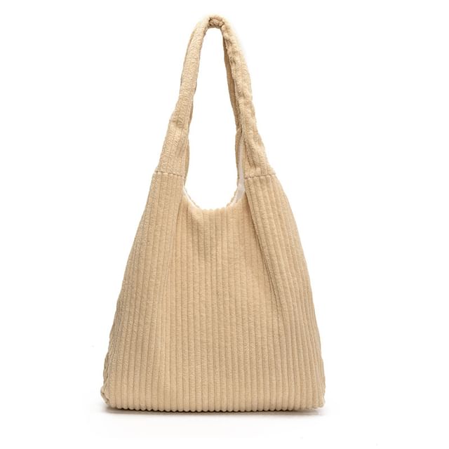 Corduroy Tote Plain Bag