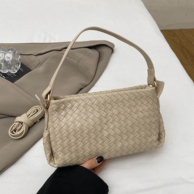 Crossbody Quilted Leather Bag Faux