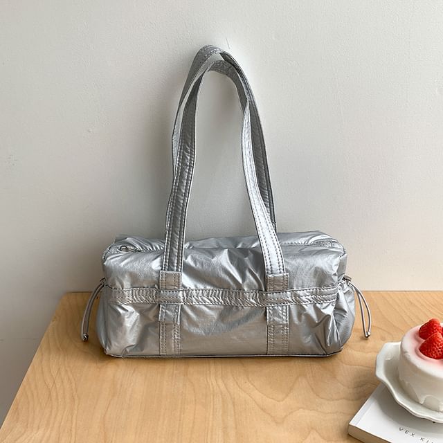 Drawstring Plain Shoulder Bag