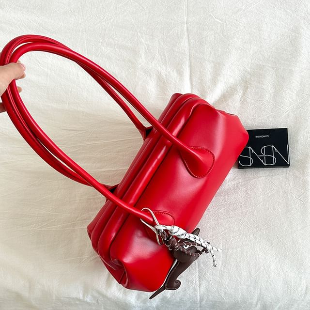 Shoulder Leather Bag Faux