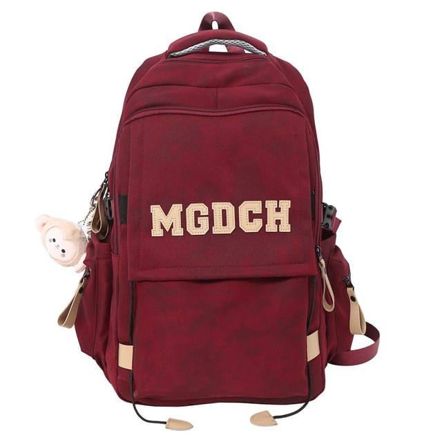 Tie Dye Applique Set Nylon Backpack Lettering / Laptop Bag Charm