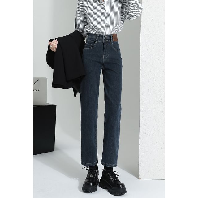 Designs) Jeans High Leg Straight (Various Waist Washed