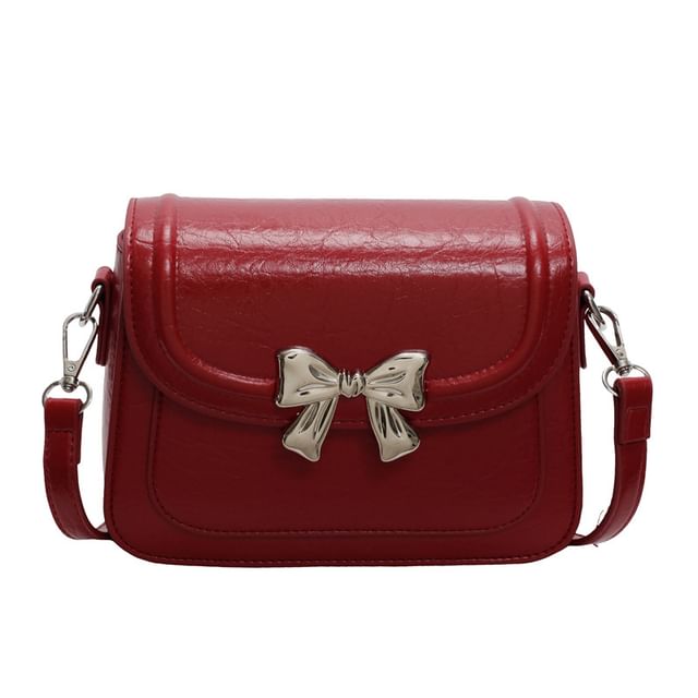 Bag Flap Accent Bow Crossbody