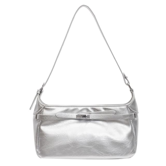Bag Faux Leather Shiny Shoulder