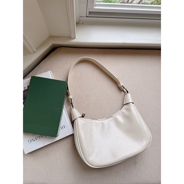 Leather Shoulder Faux Plain Bag