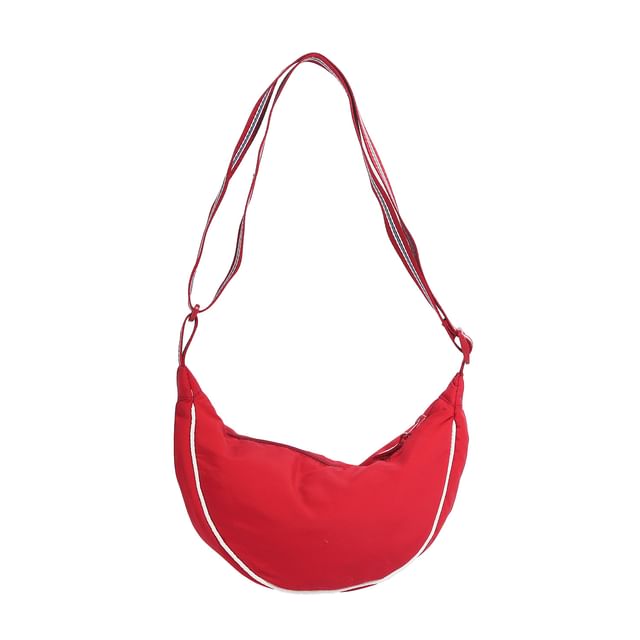 Contrast Striped Crossbody Strap Bag Trim