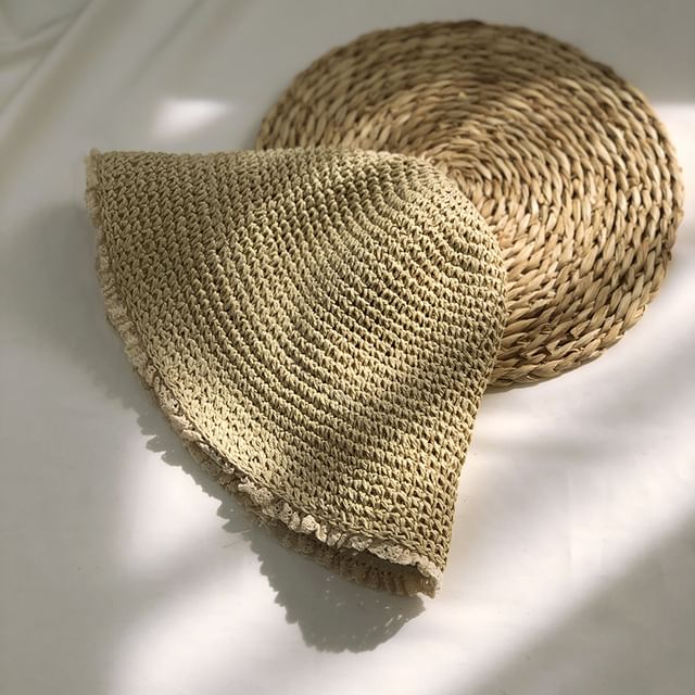 Straw Sun Lace Hat Trim
