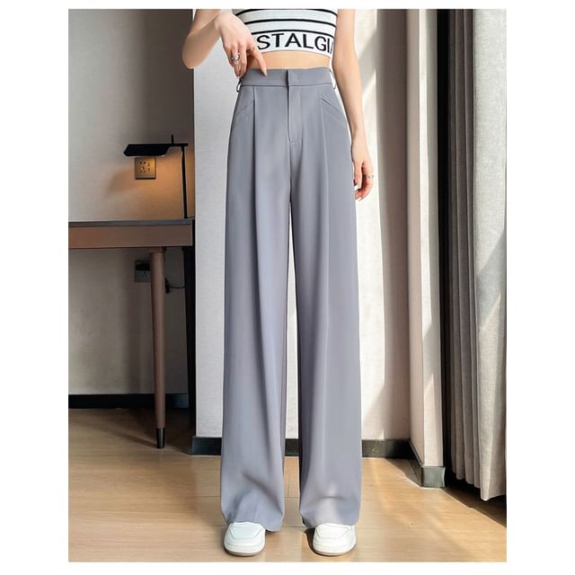High Pants Designs) Wide Leg Suit (Various Plain Rise