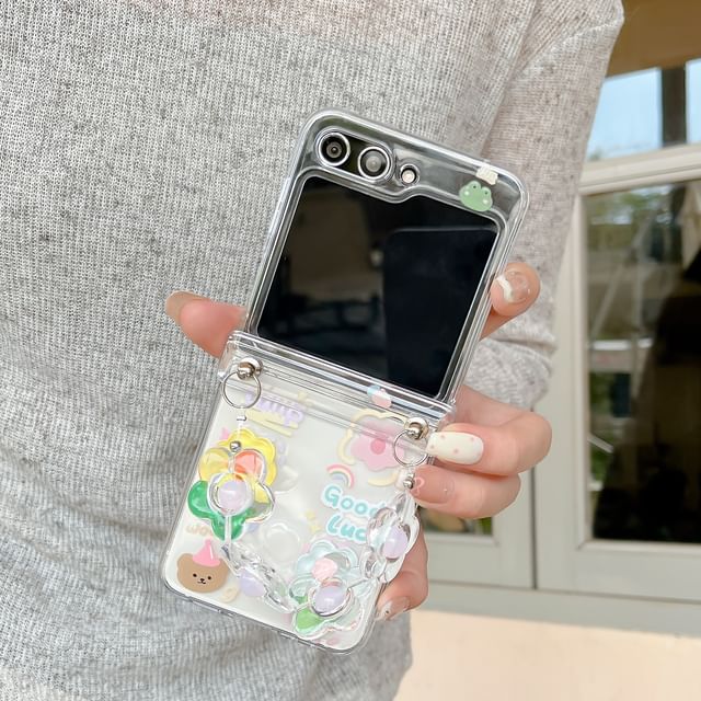Phone Butterfly Set Case Floral Strap /