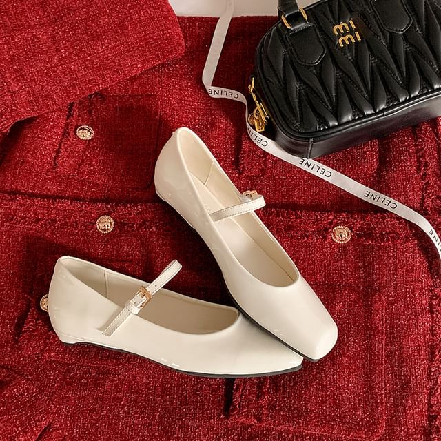 Low Square Heel Sandals Slingback Toe
