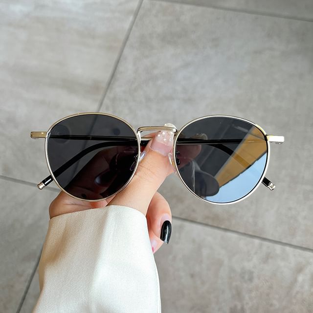Round Sunglasses Metal Frame