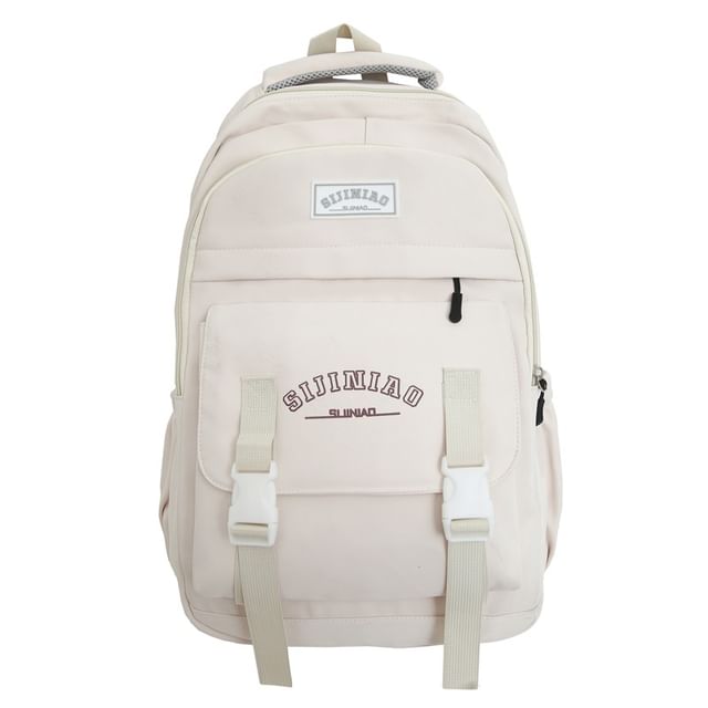 Zip Lettering Backpack