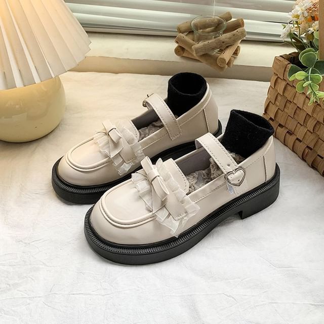 Platform Mary Shoes Bow Jane