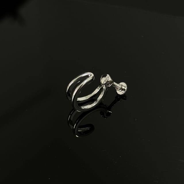 Layered Alloy Hoop Earring Set