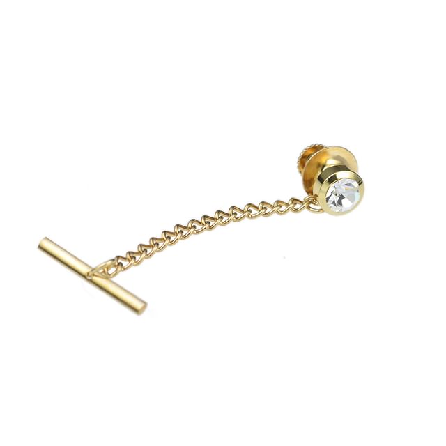 Chain Tie Pin - CZ