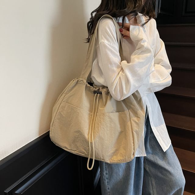 Textile Plain Shoulder Bag