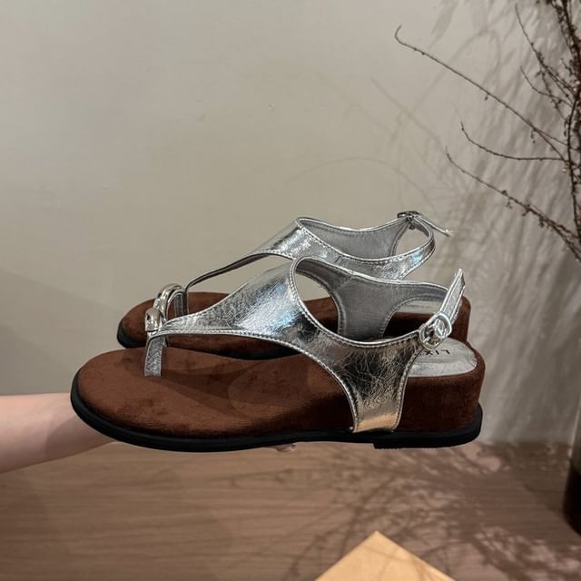 Sandals Wedge Loop Toe