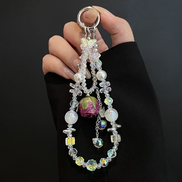 Phone Pad with Lanyard Beaded