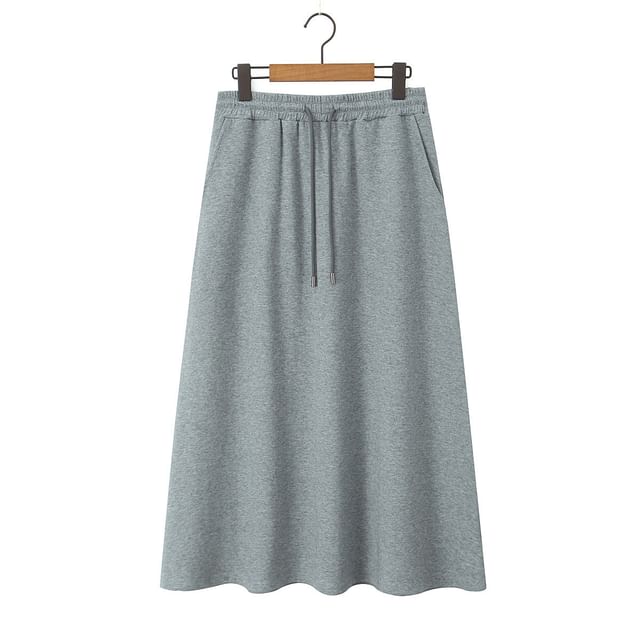 Sailor-Collar Half-Zip Short-Sleeved Top / Drawstring Skirt (Assorted Styles)