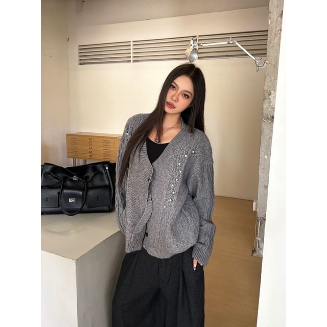 Beaded Embellished Cardigan