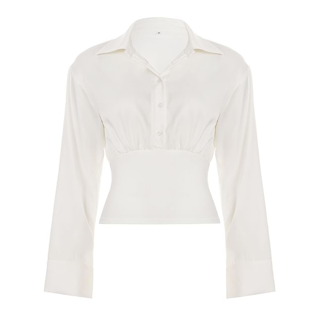 Slim-Fit Overhead Pullover Long Sleeve Shirt