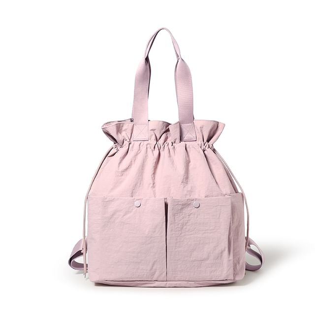 Plain Drawstring Backpack
