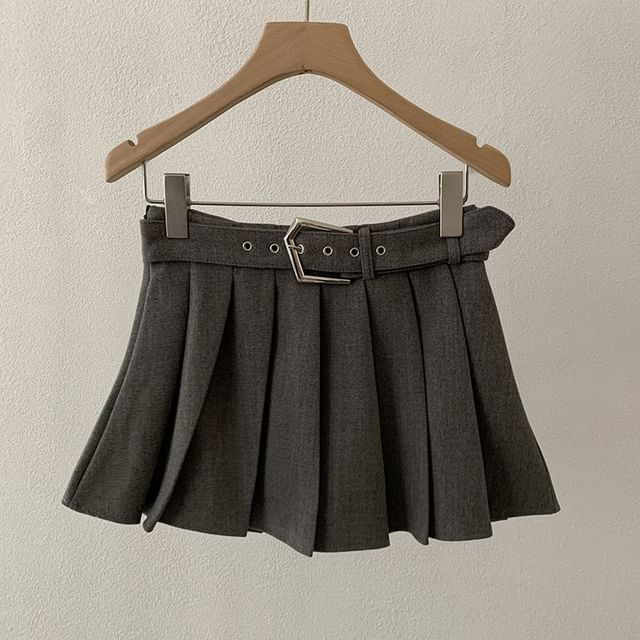 Pleated Mini Skirt